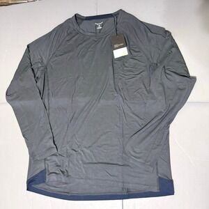 Dagsmejan Balance Pullover Shirt XXL Nattwell Gray Blue New Sleep Men Stretch